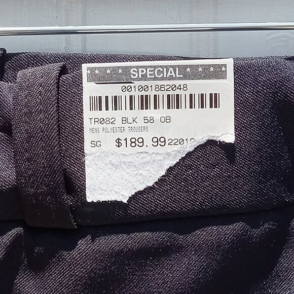 Flying Cross Fechheimer Uniform Pants 58 LAPD Navy Blue Unhemmed Garbadine Mens - Picture 5 of 15